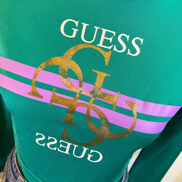 Teens Cropped Sweatshirt by Guess (B1015) - Picture 3 of 6